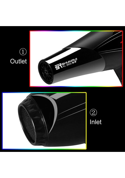 Kuaförlük Kuaför Salon Araçları Için Profesyonel Saç Kurutma Makinesi Güçlü Güç Föner Kurutucu Saç Kurutma Makinesi Fan 3200 W / 1400 W 100 240 V D38 | Saç Kurutma Makineleri (Yurt Dışından)