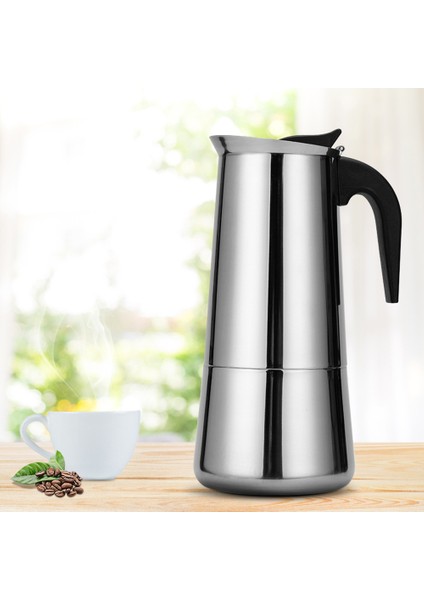 200 Ml Italyan Kahve Makinesi Makinesi Moka Pot Paslanmaz Çelik Espresso Taşınabilir Latte Coffeeware Stopetop Cafe Aksesuarları | Kahve Tencereler (Yurt Dışından) fiyatları