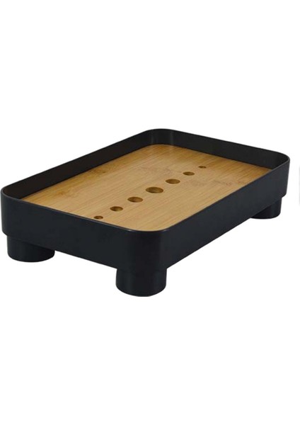 Çin Çay Tepsisi Masa Rezervuar ve Kung Fu Çayı Için Drenaj Tipi Accs Siyah (Yurt Dışından)