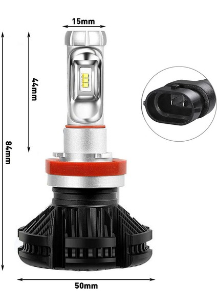 LA-400 Evrensel H11 LED Far Ampul Tekli indirimleri
