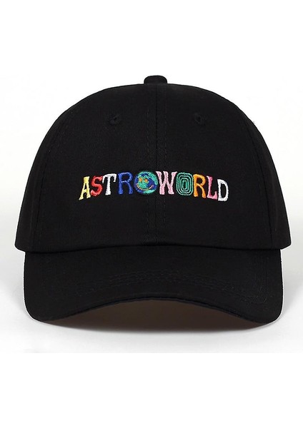 Man Kadın Beyzbol Kapaklar, Travis Scott Cap (Gülen Yüz Siyah) (Yurt Dışından)