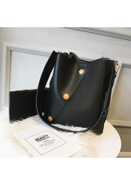 Pu Tote Çanta Retro Timsah Kova Çanta Kadın Timsah Desen Çanta Kapasitesi Rahat Timsah Omuz Messenger Çanta | Kozmetik Çanta Ve Davalar (Yurt Dışından)