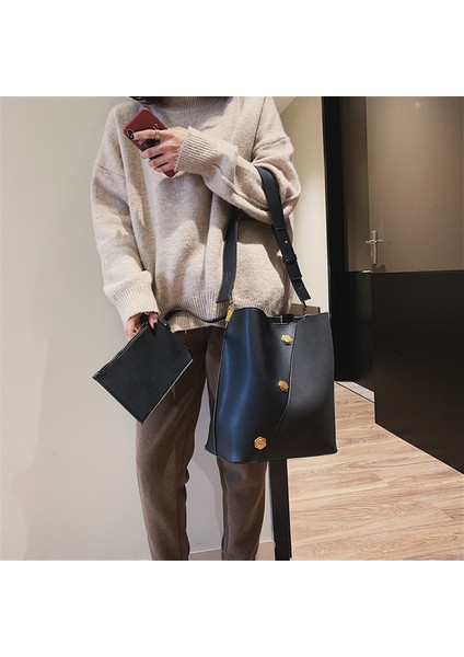 Pu Tote Çanta Retro Timsah Kova Çanta Kadın Timsah Desen Çanta Kapasitesi Rahat Timsah Omuz Messenger Çanta | Kozmetik Çanta Ve Davalar (Yurt Dışından) fiyatları