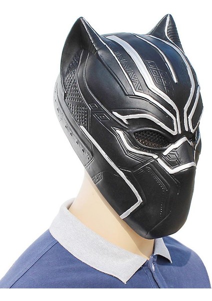 Avengers Siyah Panter Maske Hood Lateks Maske Parti Kostüm Sahne (Yurt Dışından)