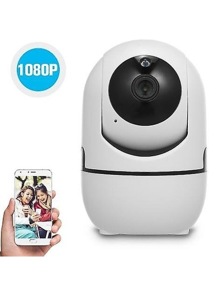 Ev Güvenlik 1080 P Wıfı Kamera Bebek Monitör Hareket Algılama İle Izleme Ses Alarm 2-Way Ses Gece Görüş Tf Kart Bulut Depolama Bebek Mağazası Ofis Pet Yaşlı Izleme Için (Yurt Dışından)