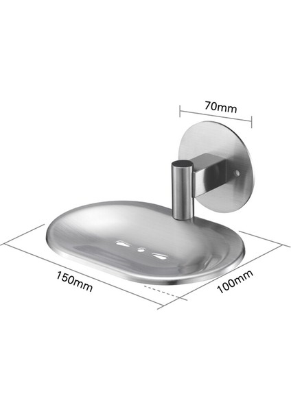 Paslanmaz Çelik Güçlü Vantuz Banyo Sabunluk Duş Sabunluk Yemek Tutucu Duş Teknesi Banyo Aksesuarları | Sabun Yemekleri (Yurt Dışından) fiyatları