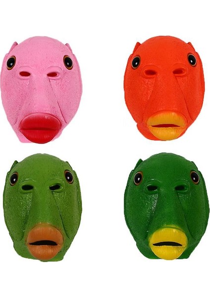 Cadılar Bayramı Kostüm Balık Başlığı Parti Maskesi Yeşil Yetişkin Hayvan Cosplay Prop Lateks Maskeleri (Yeşil) (Yurt Dışından) fiyatları
