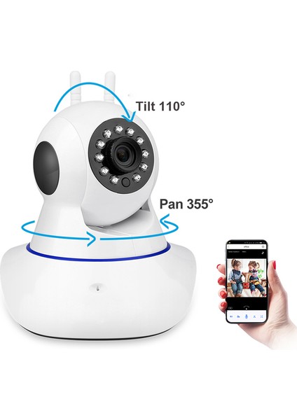 Mini Kablosuz Ip Kamera Wifi Ev Güvenlik Gözetim Kamera Bebek Monitörü Cctv Kamera | Gözetim Kameraları (Yurt Dışından)