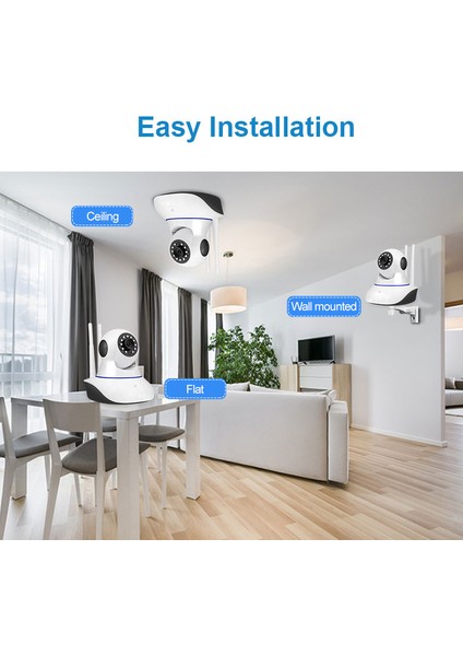 Mini Kablosuz Ip Kamera Wifi Ev Güvenlik Gözetim Kamera Bebek Monitörü Cctv Kamera | Gözetim Kameraları (Yurt Dışından)
