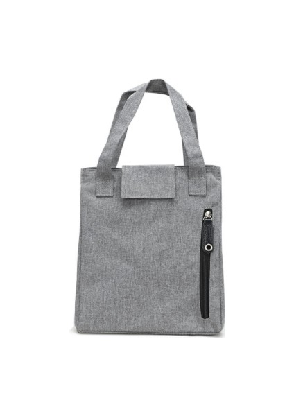 Kadınlar Için Taşınabilir Öğle Yemeği Çantası Çalışma Ofis Büyük Kapasiteli Yalıtımlı Kutu Termal Tote Çanta (Gri) (Yurt Dışından) fiyatları