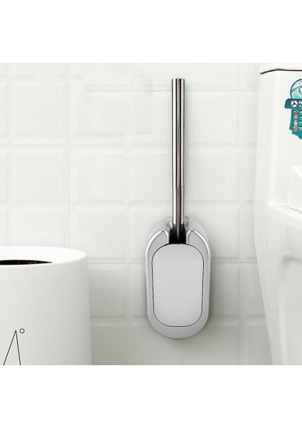 Tırnak Ücretsiz Tuvalet Temizleme Fırça Duvara Tabanla Monte Paslanmaz Çelik Kolu Tuvalet Fırçası Tutucu Ev Otel Banyo Temiz Aracı | Tuvalet Fırçası Tutucular (Yurt Dışından)