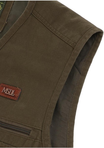 Erkekler Balıkçılık Yelek Erkekler Balıkçılık Yelek Çok Cepler Açık Rahat Seyahat - Brown, Xl (Yurt Dışından)