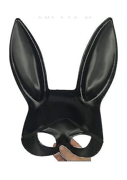 Bunny Maskesi Masquerade Tavşan Maskesi Kadınlar Siyah Uzun Kulaklar Tavşan Bunny Party (Black1) (Yurt Dışından)
