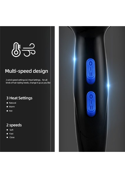 850 W Çok Işlevli Elektrikli Saç Kurutma Makinesi Profesyonel Blower 2 Rüzgar Hızı 3 Isı Ayarı Blow Kurutucu Salon Saç Şekillendirici Aracı 220 V | Saç Kurutucular (Yurt Dışından) modelleri