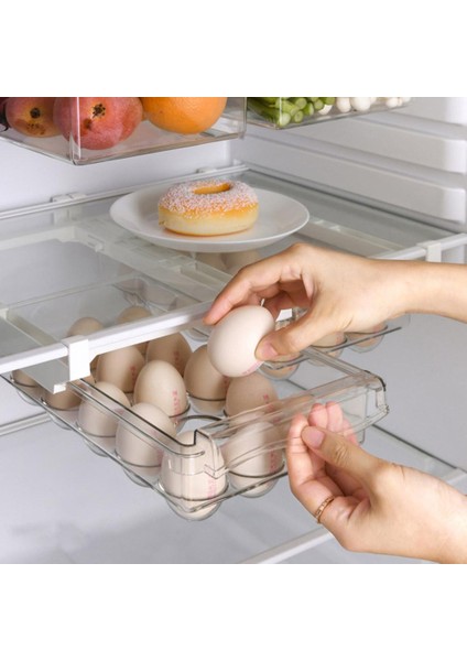 1 Adet Buzdolabı Gıda Taze Saklama Kutusu Çok Amaçlı Boşluk Saver Buzdolabı Gıda Konteyner Yumurta Depolama Çekmece Organizatör | Şişeler, Jars Kutular (Yurt Dışından)