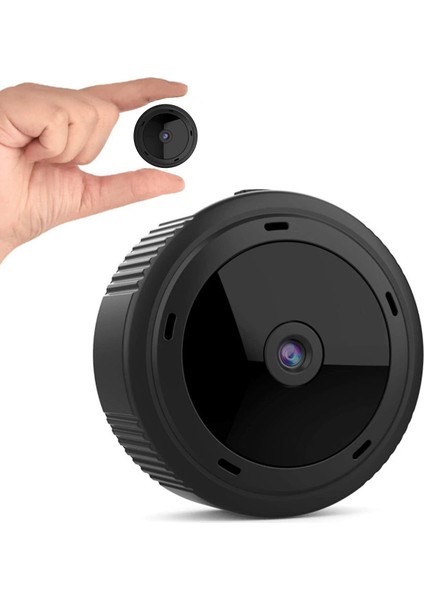 Mini Kamera Wifi 1080 P W10 Kablosuz Hd Ip Gece Görüş Ev Güvenlik Hareket Algılama Dvr Kam Kapaklı App İle Kapalı Açık (Siyah) (Yurt Dışından)