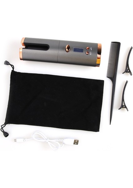 Akülü Otomatik Saç Bigudi Usb Şarj Edilebilir Otomatik Dönen Curling Demir Led Ekran Bukleler Rulo Dalga Dalgalar Saç Şekillendirici Aracı | Curling Ütüler (Yurt Dışından)
