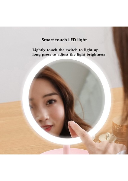 Led Makyaj Aynası Soyunma Masa Ayna Güzellik Makyaj Aynası Doldurma Işık Yüz Ayna Ayarlanabilir Dokunmatik Karartma Masası Masa Aynası | Makyaj Aynaları (Beyaz) (Yurt Dışından) fiyatları