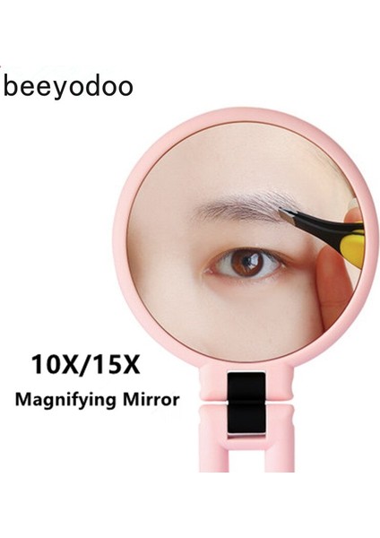 Kez Büyütme Aynaları Çift Yan Makyaj Aynası Masa Masaüstü Makyajı 10X 360 Katlanır Ayarlanabilir Renk Rastgele Gönderilir | Makyaj Aynaları (Pembe) (Yurt Dışından) fiyatları