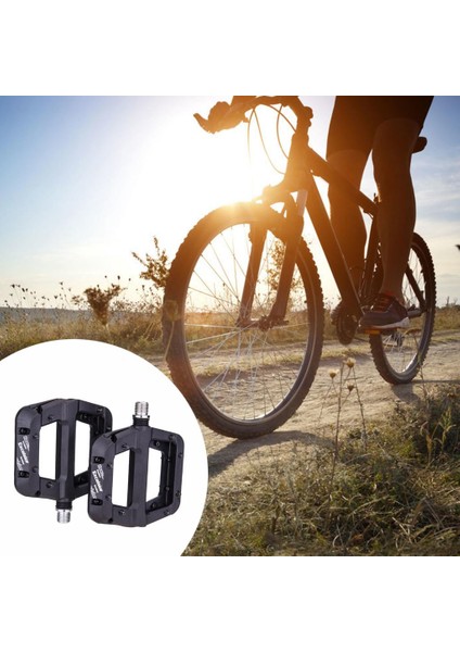 Bisiklet Düz Pedalları Dağ Mtb Platformu Pedalları Değiştirme 9/16 '' Döngü Parçaları Siyah (Yurt Dışından) fırsatları