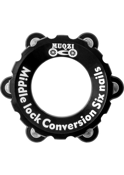 Merkez-Kilit Adaptörü Yol Bisikleti Fren Aksu Hub Merkezi Kilit Kapağı Siyah (Yurt Dışından)