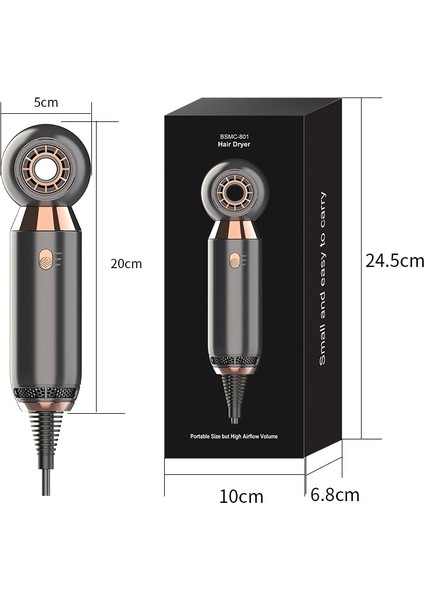 Salon Saç Kurutucular 2020 Saç Bakımı Şekillendirici Araçları Mini Seyahat Bir Adım Taşınabilir Saç Kurutma Makinaları Kurutucular Saç Hızlı Isıtmasaç Kurutma Makineleri (Yurt Dışından)