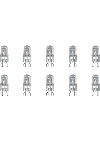 G9 Clear Halogen Lamps Light Bulbs 240V - 40W - Pack Of 10 (Yurt Dışından)