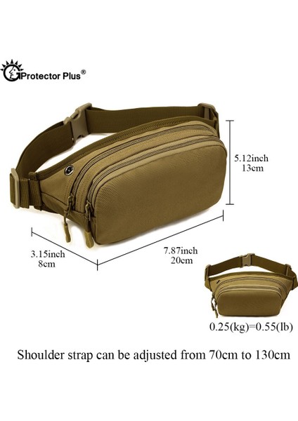 Koruyucu Artı Taktik Erkekler Spor 5.7 Inç Telefon Bel Çantası Askeri Savaş Açık Küçük Crossbody 900D Naylon Koşu Sürme | Tırmanma Çantaları (Yurt Dışından)