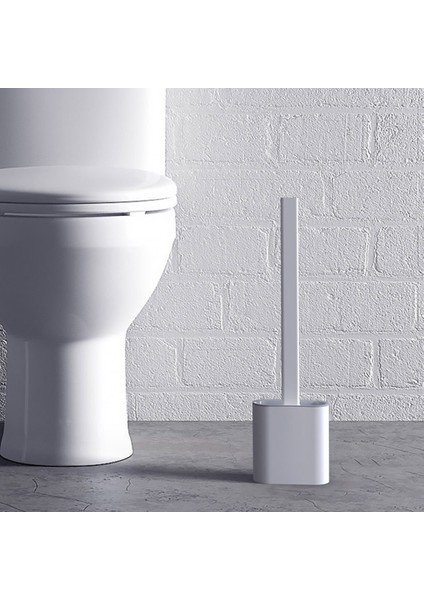 Silikon Tuvalet Fırçası İle Baz Kauçuk Kafa Tutucu Monte Temizleme Fırçası Banyo Aksesuarları | Tuvalet Fırçası Tutucular (Yurt Dışından)