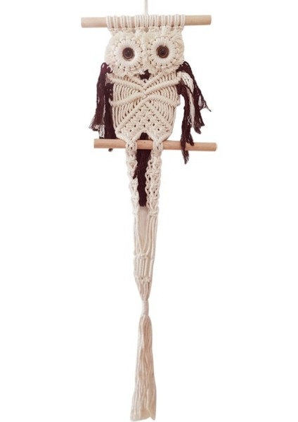 Baykuşlar Dream Catchers Goblen Çiçek Asılı Pot Halat Net Makrome Bitki Askı Saksı Ev Duvar Dekorasyon Courtya Için | Dekoratif Gobiyeller (Kahve) (Yurt Dışından)