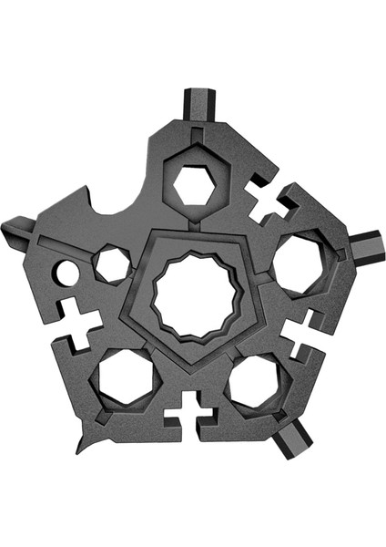 Çok Fonksiyonlu Anahtarı Tamir Araçları Kamp Erkekler Hediye Için Kar Tanesi Siyah (Yurt Dışından)
