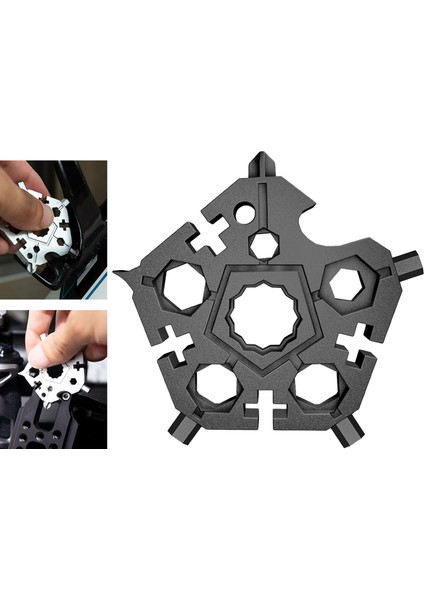 Çok Fonksiyonlu Anahtarı Tamir Araçları Kamp Erkekler Hediye Için Kar Tanesi Siyah (Yurt Dışından) modelleri