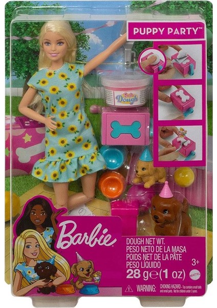 Barbie ve Köpek Partisi Oyun Seti - GXV75