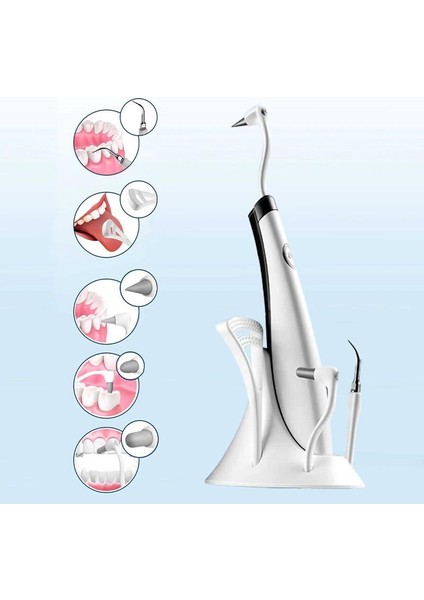 Sonic Diş Temizleyici Elektrikli Diş Scaler Calculus Sökücü 15000Rpm Titreşim Pille Powered Led Işık Diş Beyazlatma Aracı | Elektrikli Diş Fırçaları (Yurt Dışından)
