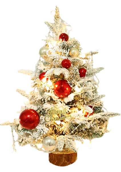 Tatil Garnet Için LED String Çam Ağacı ile Masa Üstü Noel Ağacı Noel Süsler (Yurt Dışından)
