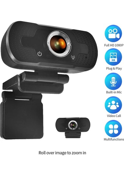 HD-F18 Mikrofonlu 1080P Çok Fonksiyonlu Hd Webcam -Siyah (Yurt Dışından) fiyatları