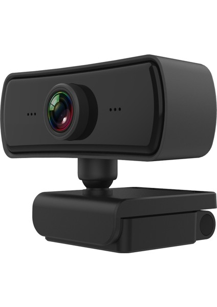360 Derece Dönebilen 400W Piksel 2k Çözünürlüklü Otomatik Odak Hd 1080P Webcam -Siyah (Yurt Dışından)