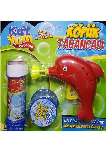 Kayyum Köpük Tabancası Sevimli Yunus Balığı Kırmızı