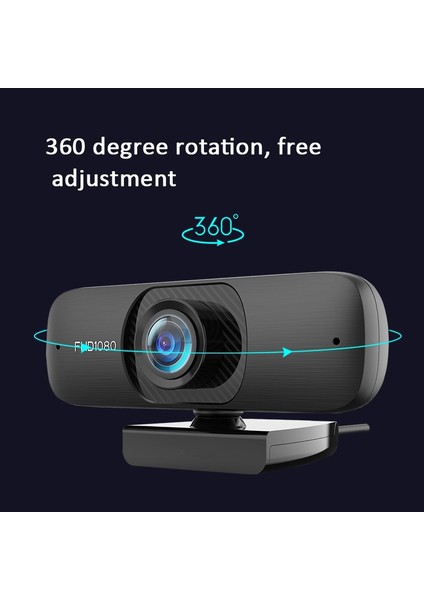 C60 1080 P Yüksek Çözünürlüklü Webcam (Kablo Uzunluğu 2.5m) -Siyah (Yurt Dışından)