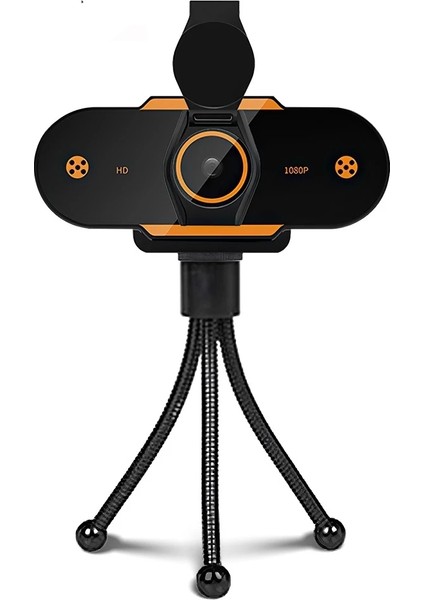 1080P Hd USB 2.0 Pc Masaüstü Kamera Webcam, Yapılandırma: Tripod ile (Yurt Dışından)