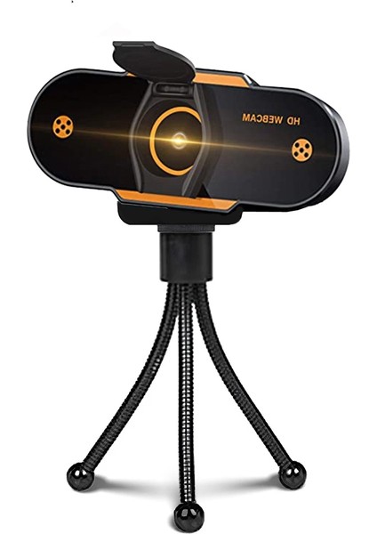 1080P Hd USB 2.0 Pc Masaüstü Kamera Webcam, Yapılandırma: Tripod ile (Yurt Dışından)