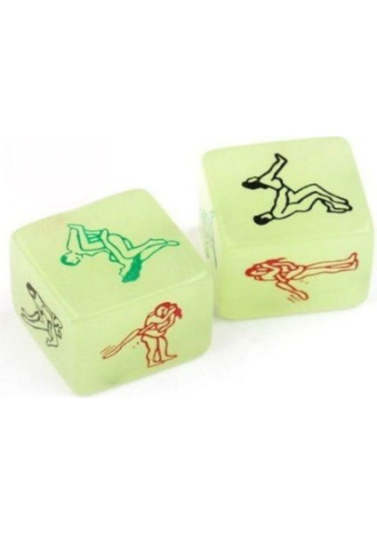 Zar Oyunu Fantazi Dice Glow Dark