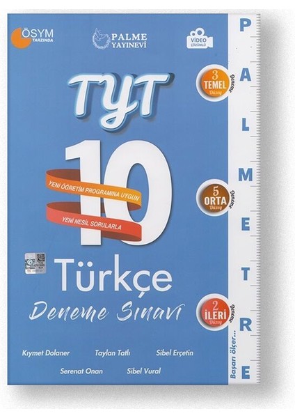 TYT Türkçe 10 Deneme Palmetre Video Çöz Yeni