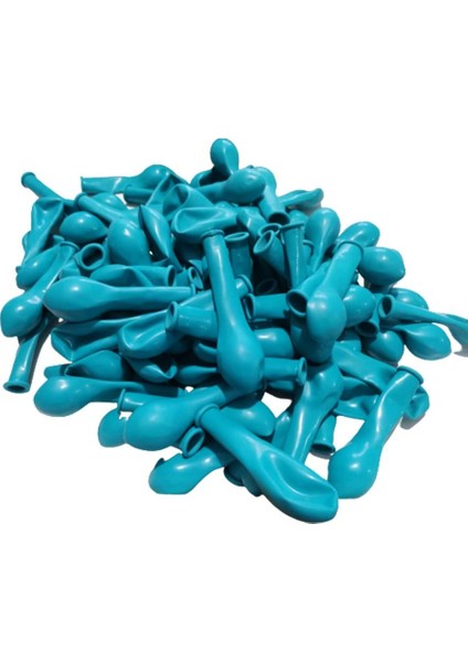 5 Inç Turkuaz Mini Balon 10 Adet