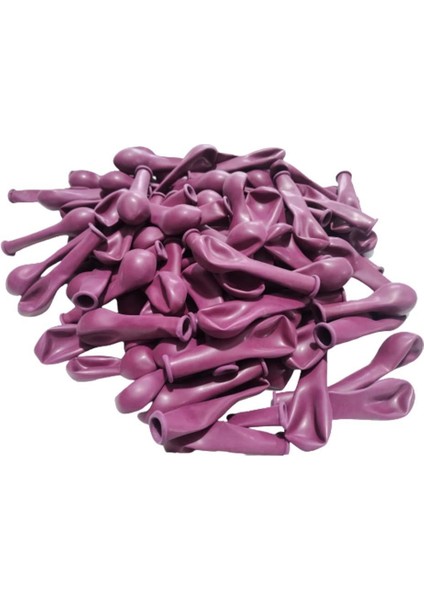 5 Inç Mürdüm Mini Balon 10 Adet