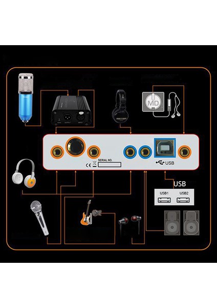 BM800 Condenser Stüdyo Profesyonel Kayıt ve Yayın Mikrofonu Studio