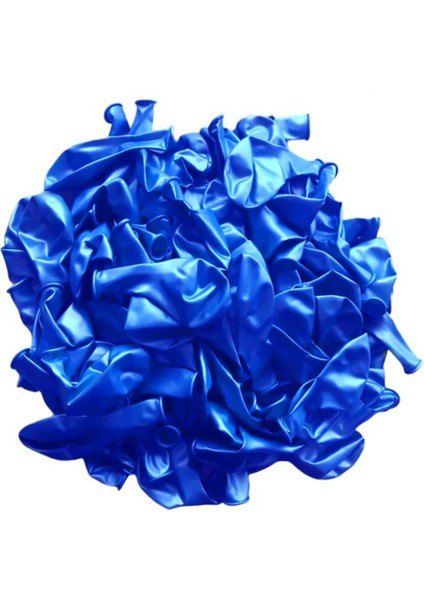 12 Inç Metalik Koyu Mavi Balon 10 Adet
