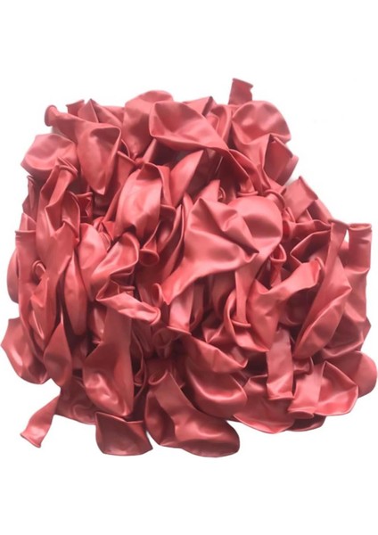 12 Inç Metalik Rose Gold Balon 10 Adet