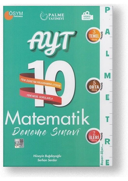 Palme Yayıncılıktre YKS AYT Matematik 10 Deneme Vid.çöz.yeni