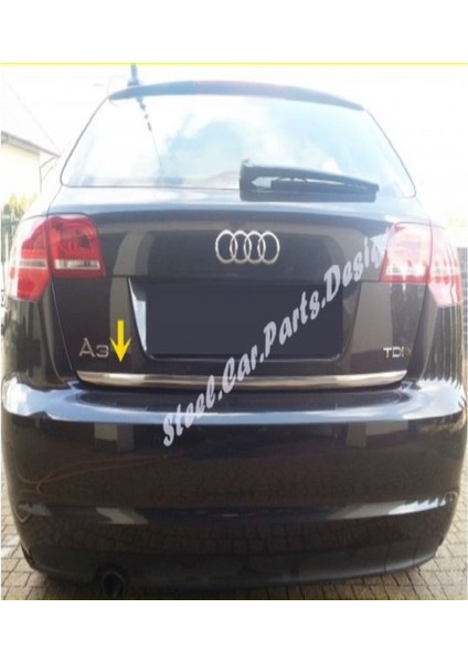 Audi A3 Krom Bagaj Alt Çıta 2003-2012 Paslanmaz Çelik (8p)